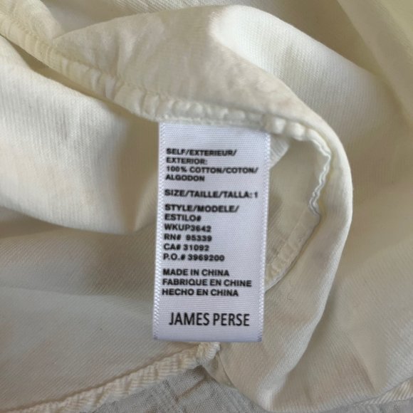 James Perse Long Sleeve Button Front Tunic - 1 - Picture 3 of 16